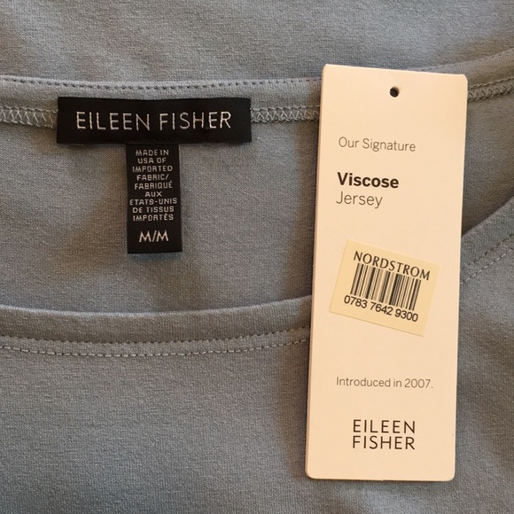 EILEEN FISHER | Bateau Neck Cap Sleeve Dress Hi Low - Picture 14 of 17